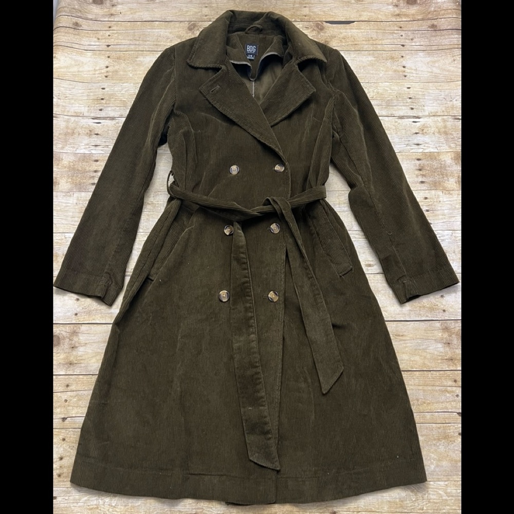 NWOT BDG Corduroy Trench Coat